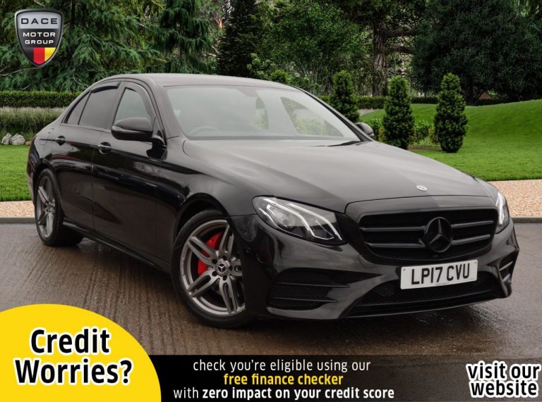 Used 2017 BLACK MERCEDES-BENZ E-CLASS Saloon 2.0 E 220 D AMG LINE 4d AUTO 192 BHP DIESEL (reg. 2017-06-12) (Automatic) for sale in Stockport