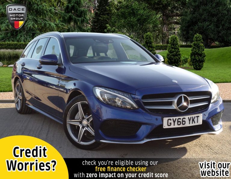 Used 2017 BLUE MERCEDES-BENZ C-CLASS Estate 2.1 C220 D AMG LINE 5d AUTO 170 BHP DIESEL (reg. 2017-01-25) (Automatic) for sale in Stockport