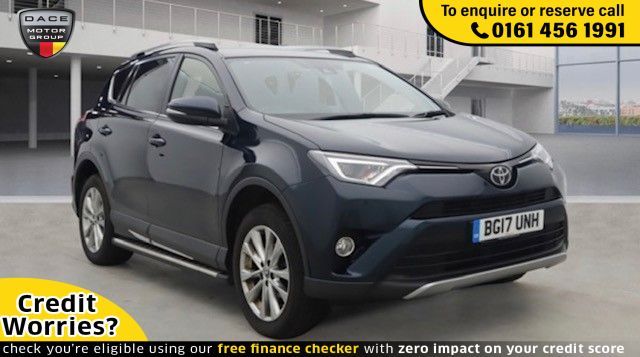 Used 2017 BLUE TOYOTA RAV4 Estate 2.0 VVT-I EXCEL TSS 5d AUTO 151 BHP PETROL (reg. 2017-05-19) (Automatic) for sale in Stockport