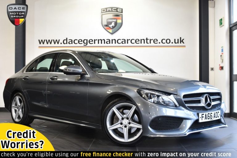 Used 2017 GREY MERCEDES-BENZ C-CLASS Saloon 2.1 C220 D AMG LINE 4DR AUTO 170 BHP DIESEL (reg. 2017-01-31) (Automatic) for sale in Stockport