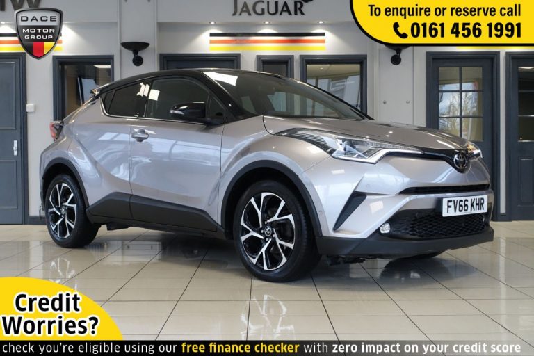 Used 2017 SILVER TOYOTA CHR Hatchback 1.2 DYNAMIC 5d AUTO 114 BHP PETROL (reg. 2017-01-27) (Automatic) for sale in Stockport