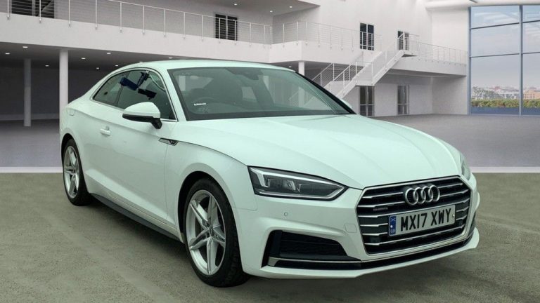 Used 2017 WHITE AUDI A5 Coupe 2.0 TDI QUATTRO S LINE 2DR AUTO 188 BHP DIESEL (reg. 2017-03-01) (Automatic) for sale in Stockport