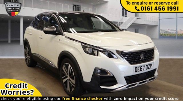 Used 2017 WHITE PEUGEOT 3008 Hatchback 2.0 BLUEHDI S/S GT 5d AUTO 180 BHP DIESEL (reg. 2017-09-30) (Automatic) for sale in Stockport