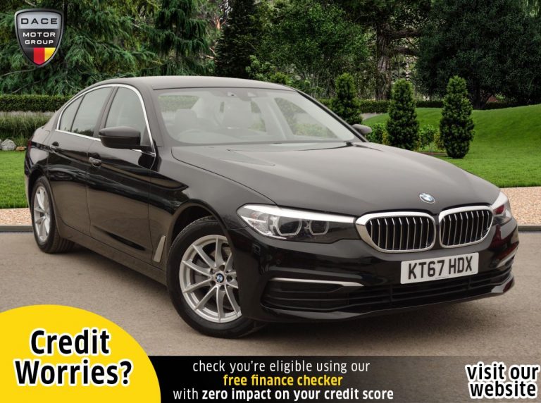 Used 2018 BLACK BMW 5 SERIES Saloon 2.0 520D SE 4d AUTO 188 BHP DIESEL (reg. 2018-01-18) (Automatic) for sale in Stockport
