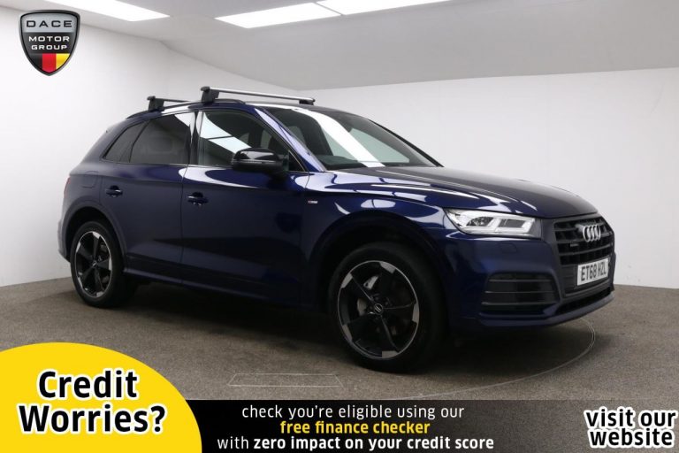 Used 2019 BLUE AUDI Q5 SUV 2.0 TDI QUATTRO BLACK EDITION 5d AUTO 188 BHP DIESEL (reg. 2019-01-25) (Automatic) for sale in Stockport