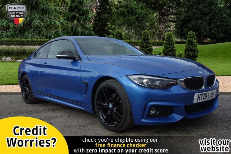 Used 2019 BLUE BMW 4 SERIES Coupe 2.0 420D M SPORT 2d AUTO 188 BHP DIESEL (reg. 2019-03-31) (Automatic) for sale in Stockport