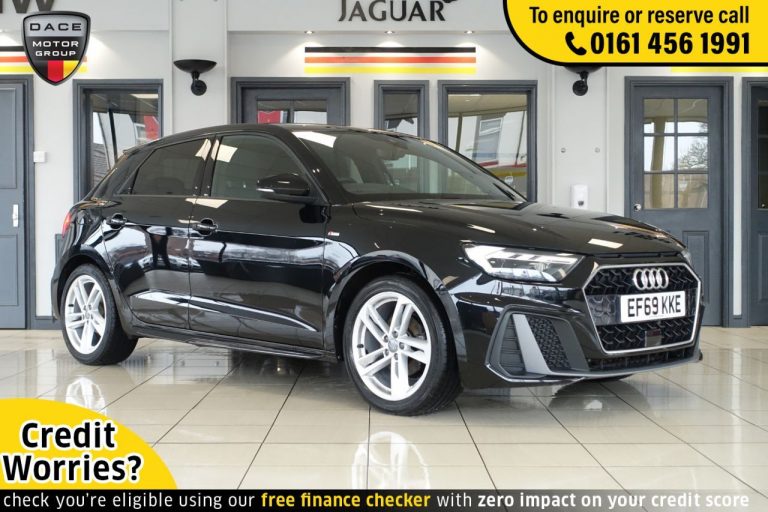 Used 2020 BLACK AUDI A1 Hatchback 1.5 SPORTBACK TFSI S LINE 5d AUTO 148 BHP PETROL (reg. 2020-01-07) (Automatic) for sale in Stockport
