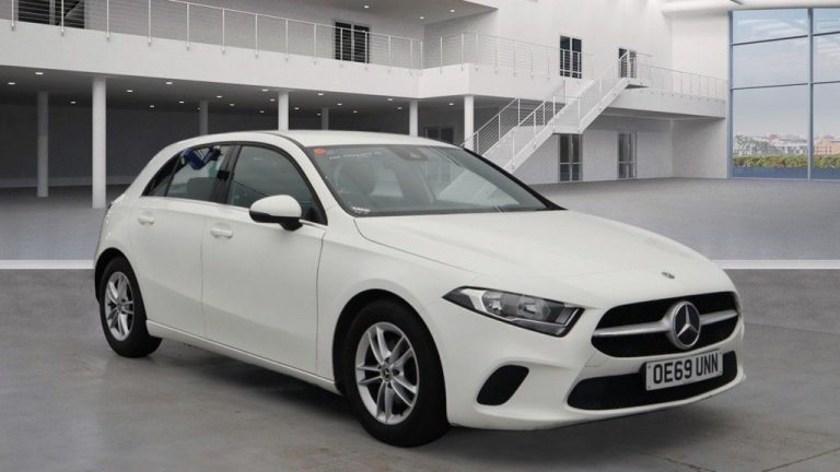 Used 2020 WHITE MERCEDES-BENZ A-CLASS Hatchback 1.5 A 180 D SE 5DR AUTO 114 BHP DIESEL (reg. 2020-02-19) (Automatic) for sale in Stockport
