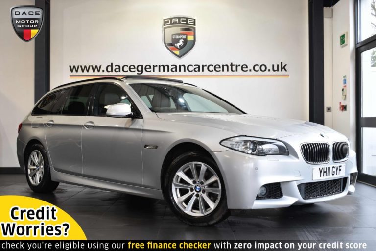 Used 2011 SILVER BMW 5 SERIES Estate 2.0 520D M SPORT TOURING 5DR 181 BHP DIESEL (reg. 2011-03-30) (Automatic) for sale in Stockport