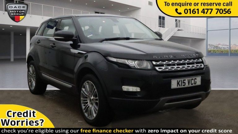 Used 2012 BLACK LAND ROVER RANGE ROVER EVOQUE 4x4 2.2 SD4 PRESTIGE LUX 5d AUTO 190 BHP DIESEL (reg. 2012-07-17) (Automatic) for sale in Stockport