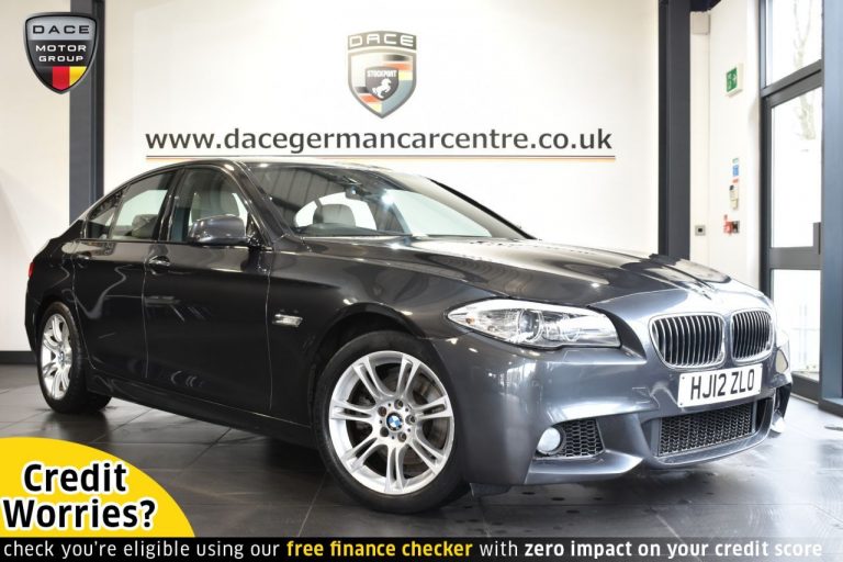Used 2012 GREY BMW 5 SERIES Saloon 2.0 520D M SPORT 4DR AUTO 181 BHP DIESEL (reg. 2012-05-21) (Automatic) for sale in Stockport