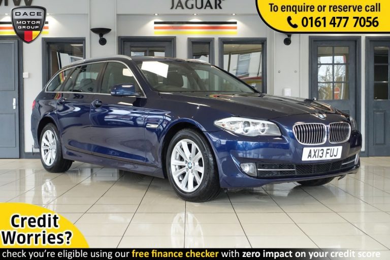Used 2013 BLUE BMW 5 SERIES Estate 2.0 520D SE TOURING 5d 181 BHP DIESEL (reg. 2013-03-16) (Automatic) for sale in Stockport