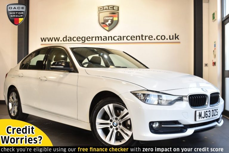 Used 2013 WHITE BMW 3 SERIES  2.0 318D SPORT 4DR AUTO 141 BHP PETROL (reg. 2013-11-15) (Automatic) for sale in Stockport