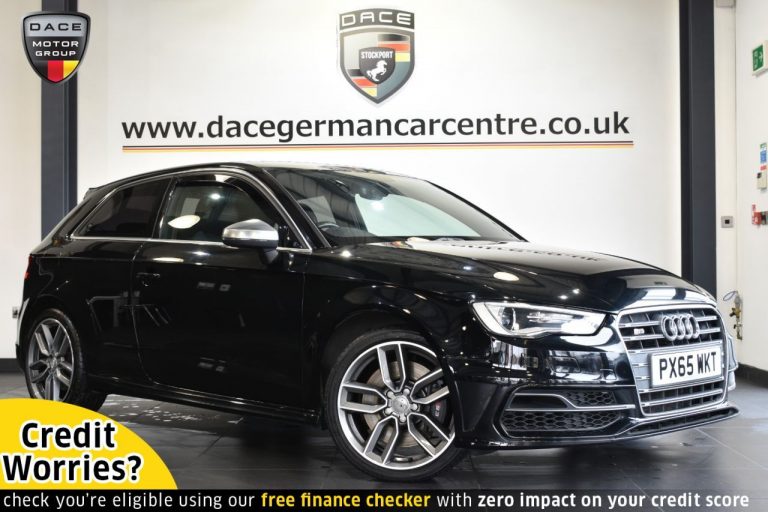 Used 2015 BLACK AUDI S3 Hatchback 2.0 S3 QUATTRO 3DR AUTO 296 BHP PETROL (reg. 2015-10-12) (Automatic) for sale in Stockport