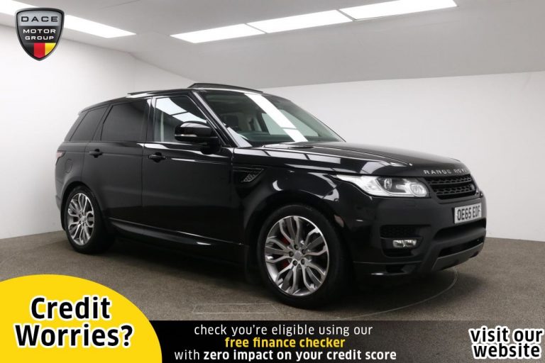 Used 2015 BLACK LAND ROVER RANGE ROVER SPORT Estate 3.0 SDV6 AUTOBIOGRAPHY DYNAMIC 5d AUTO 306 BHP DIESEL (reg. 2015-12-24) (Automatic) for sale in Stockport