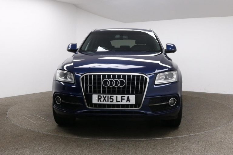 Used 2015 BLUE AUDI Q5 Estate 2.0 TDI QUATTRO S LINE PLUS 5d AUTO 175 BHP DIESEL (reg. 2015-06-02) (Automatic) for sale in Stockport