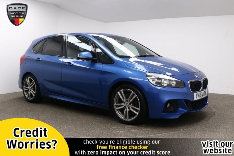 Used 2015 BLUE BMW 2 SERIES Hatchback 2.0 218D M SPORT ACTIVE TOURER 5d AUTO 148 BHP DIESEL (reg. 2015-03-01) (Automatic) for sale in Stockport