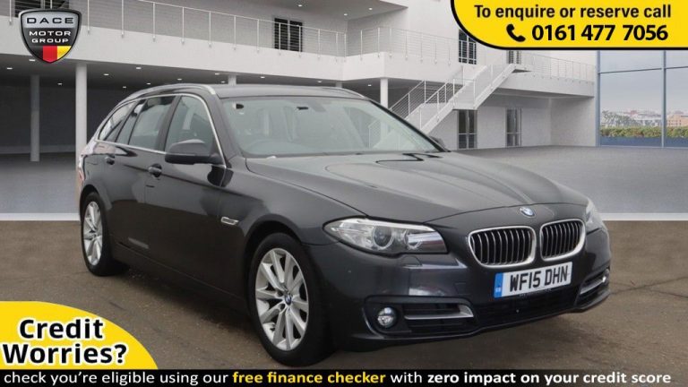 Used 2015 GREY BMW 5 SERIES Estate 2.0 520D SE TOURING 5d AUTO 188 BHP DIESEL (reg. 2015-03-26) (Automatic) for sale in Stockport