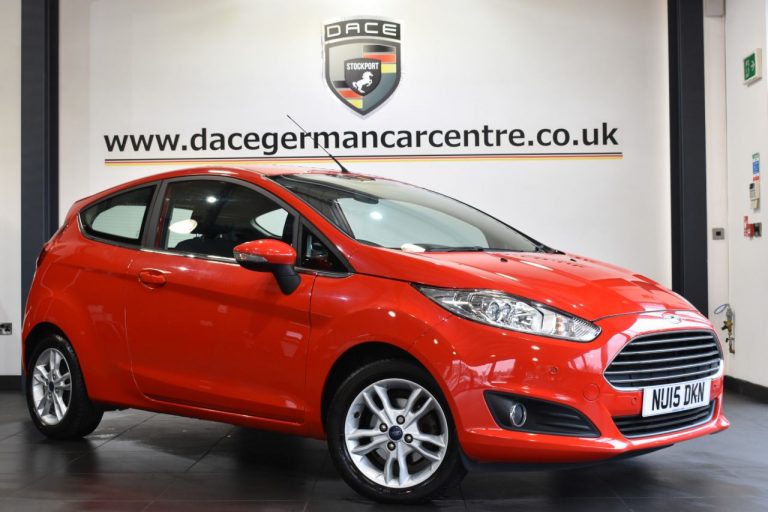 Used 2015 RED FORD FIESTA Hatchback 1.0 ZETEC 3DR 99 BHP PETROL (reg. 2015-03-20) (Automatic) for sale in Stockport