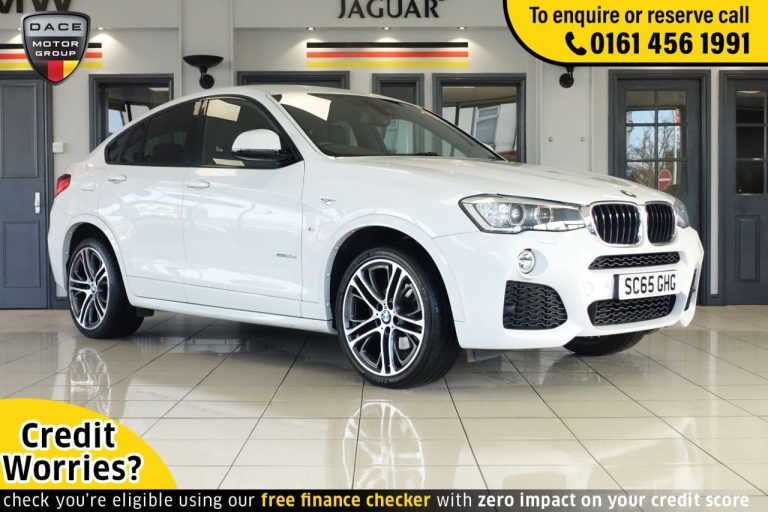 Used 2015 WHITE BMW X4 SUV 3.0 XDRIVE30D M SPORT 4d 255 BHP DIESEL (reg. 2015-12-31) (Automatic) for sale in Stockport