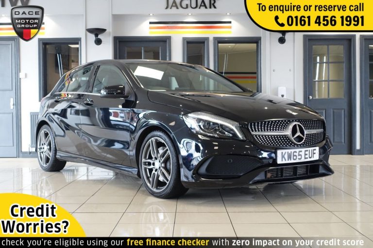 Used 2016 BLACK MERCEDES-BENZ A-CLASS Hatchback 2.1 A 220 D AMG LINE PREMIUM 5d 174 BHP DIESEL (reg. 2016-01-05) (Automatic) for sale in Stockport