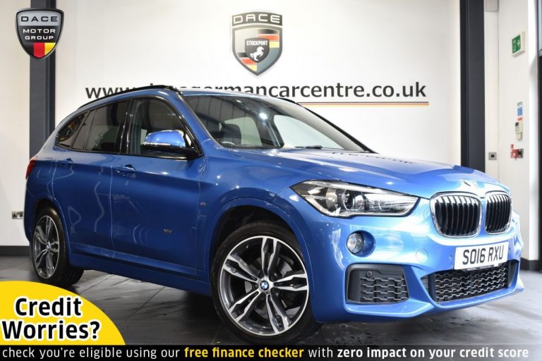 Used 2016 BLUE BMW X1 Estate 2.0 XDRIVE18D M SPORT 5DR 148 BHP DIESEL (reg. 2016-08-13) (Automatic) for sale in Stockport