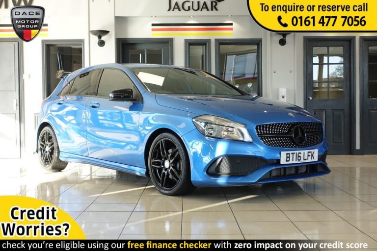 Used 2016 BLUE MERCEDES-BENZ A-CLASS Hatchback 2.1 A 200 D AMG LINE 5d AUTO 134 BHP DIESEL (reg. 2016-05-23) (Automatic) for sale in Stockport