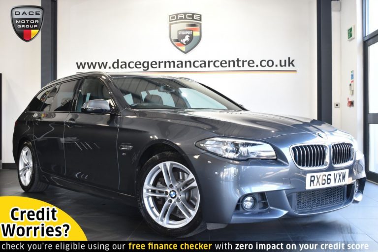 Used 2016 GREY BMW 5 SERIES Estate 2.0 520D M SPORT TOURING 5DR 188 BHP DIESEL (reg. 2016-09-28) (Automatic) for sale in Stockport