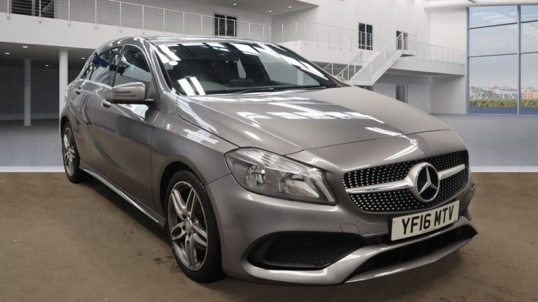 Used 2016 GREY MERCEDES-BENZ A-CLASS Hatchback 2.1 A 200 D AMG LINE 5DR AUTO 134 BHP DIESEL (reg. 2016-05-13) (Automatic) for sale in Stockport