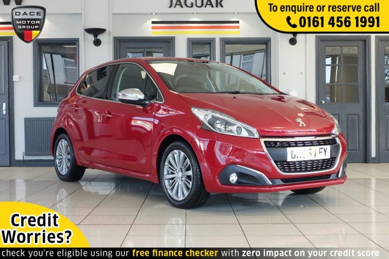 Used 2016 RED PEUGEOT 208 Hatchback 1.2 PURETECH S/S ALLURE 5d AUTO 110 BHP PETROL (reg. 2016-09-30) (Automatic) for sale in Stockport