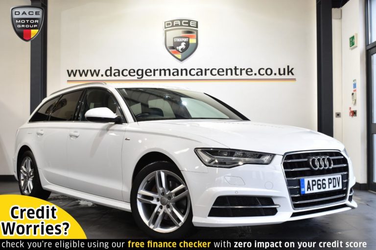 Used 2016 WHITE AUDI A6 AVANT Estate 2.0 AVANT TDI ULTRA S LINE 5DR AUTO 188 BHP DIESEL (reg. 2016-10-16) (Automatic) for sale in Stockport