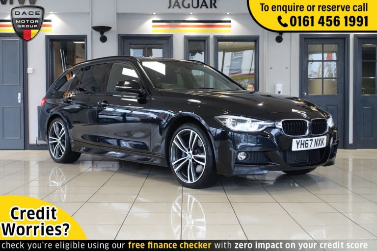 Used 2017 BLACK BMW 3 SERIES 4x4 2.0 320D XDRIVE M SPORT TOURING 5d AUTO 188 BHP DIESEL (reg. 2017-09-28) (Automatic) for sale in Stockport