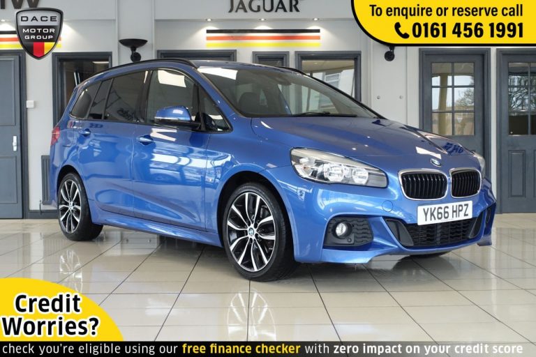 Used 2017 BLUE BMW 2 SERIES MPV 2.0 218D M SPORT GRAN TOURER 5d AUTO 148 BHP DIESEL (reg. 2017-01-13) (Automatic) for sale in Stockport