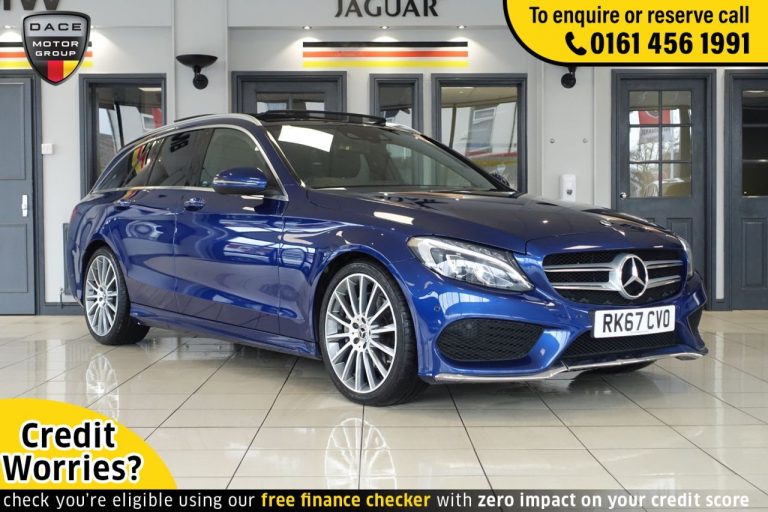 Used 2017 BLUE MERCEDES-BENZ C-CLASS Estate 2.1 C 220 D AMG LINE PREMIUM 5d AUTO 170 BHP DIESEL (reg. 2017-09-04) (Automatic) for sale in Stockport