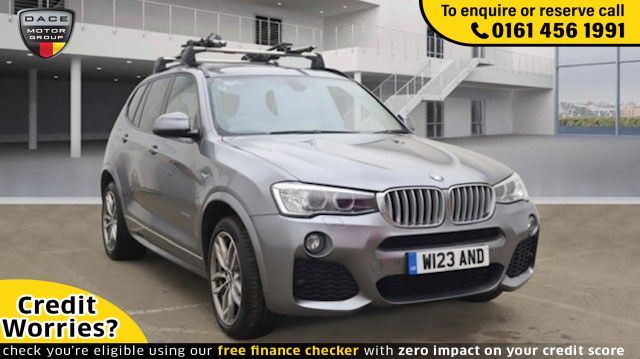 Used 2017 GREY BMW X3 4x4 3.0 XDRIVE30D M SPORT 5d AUTO 255 BHP DIESEL (reg. 2017-09-15) (Automatic) for sale in Stockport