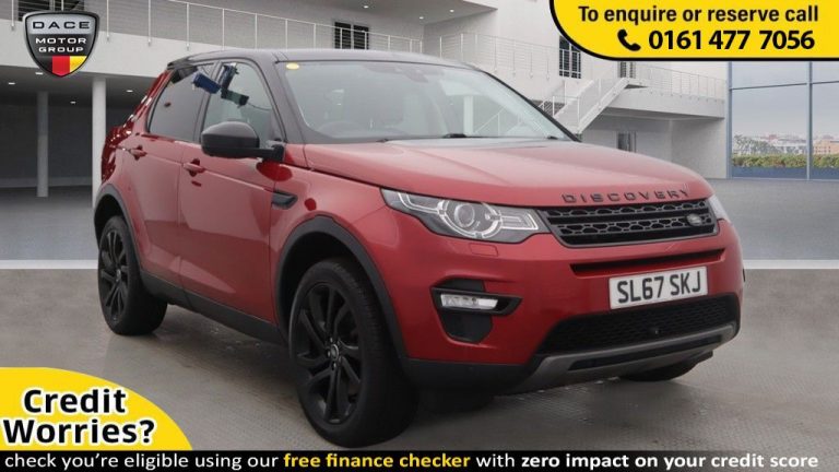 Used 2017 RED LAND ROVER DISCOVERY SPORT SUV 2.0 SD4 HSE BLACK 5d AUTO 238 BHP DIESEL (reg. 2017-11-14) (Automatic) for sale in Reddish Trade