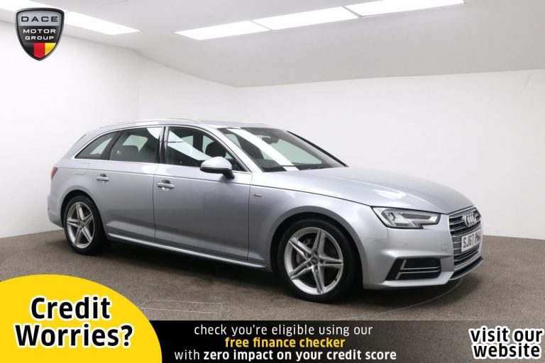 Used 2017 SILVER AUDI A4 Estate 2.0 AVANT TDI ULTRA S LINE 5d AUTO 188 BHP DIESEL (reg. 2017-09-28) (Automatic) for sale in Stockport