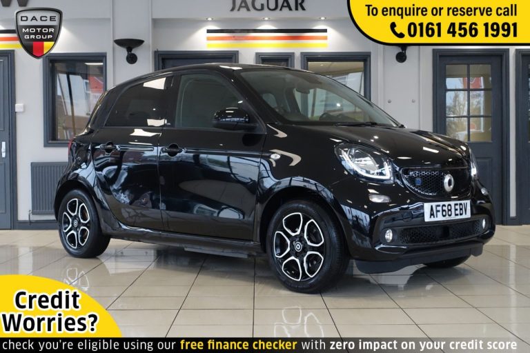 Used 2018 BLACK SMART EQ FORFOUR Hatchback 17.6 kWh PRIME PREMIUM PLUS 5d AUTO 81 BHP ELECTRIC (reg. 2018-09-27) (Automatic) for sale in Stockport