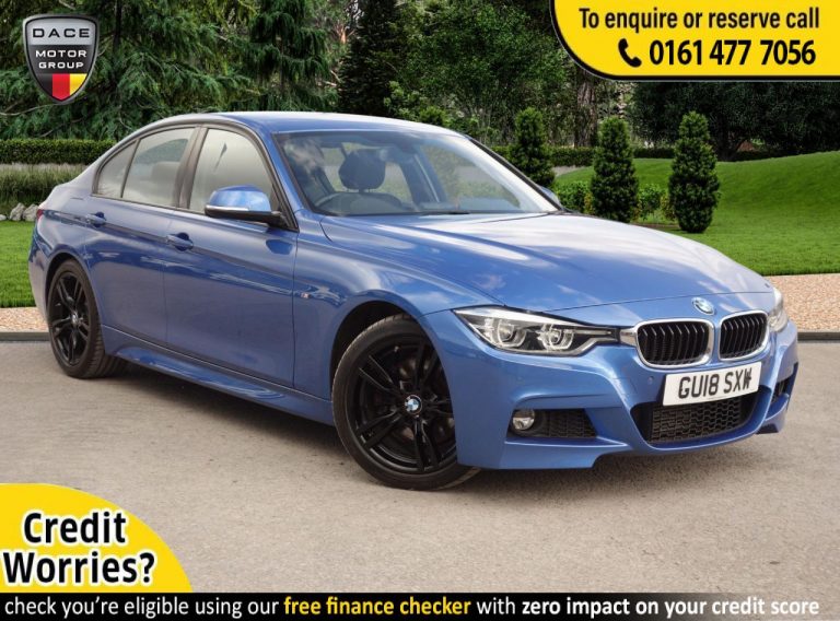 Used 2018 BLUE BMW 3 SERIES Saloon 3.0 330D M SPORT 4d AUTO 255 BHP DIESEL (reg. 2018-03-23) (Automatic) for sale in Stockport
