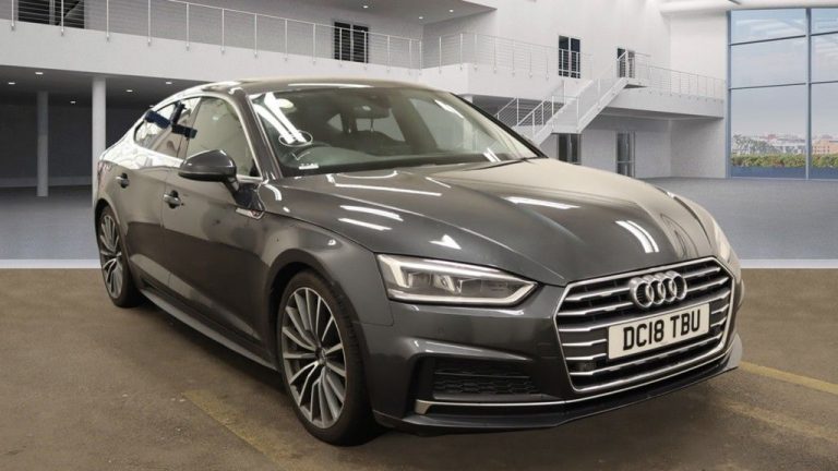 Used 2018 GREY AUDI A5 Hatchback 2.0 SPORTBACK TDI S LINE 5DR AUTO 148 BHP DIESEL (reg. 2018-08-20) (Automatic) for sale in Stockport
