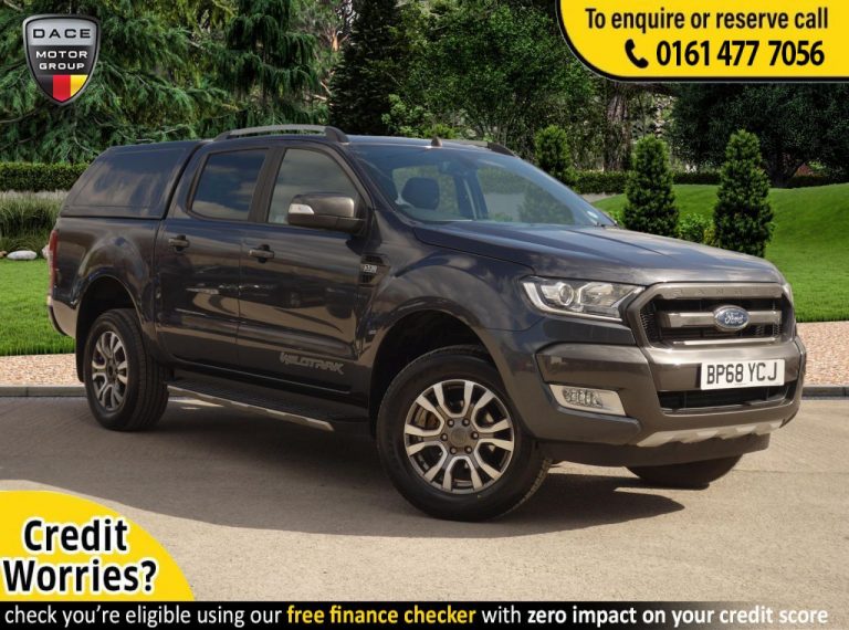 Used 2019 GREY FORD RANGER PICK UP 3.2 WILDTRAK 4X4 DCB TDCI 4d AUTO 197 BHP ( PLUS VAT ) DIESEL (reg. 2019-02-27) (Automatic) for sale in Stockport