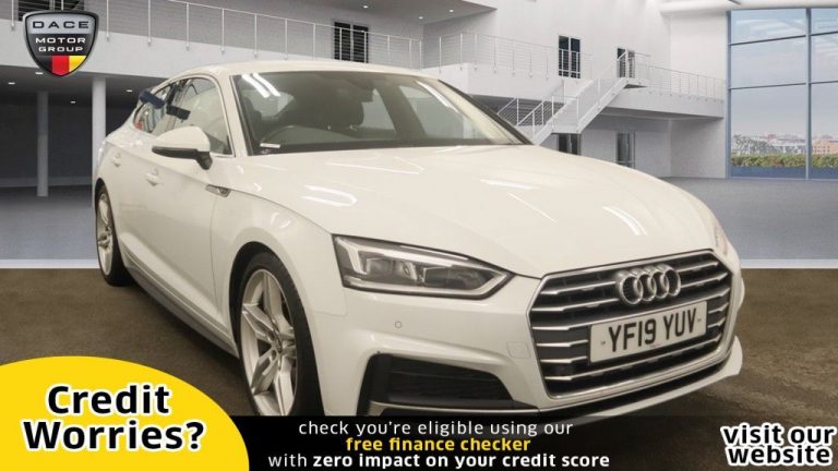 Used 2019 WHITE AUDI A5 Hatchback 2.0 SPORTBACK TDI S LINE 5d AUTO 148 BHP DIESEL (reg. 2019-07-31) (Automatic) for sale in Stockport