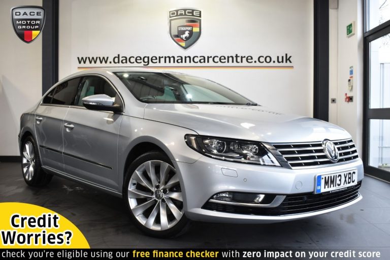 Used 2013 SILVER VOLKSWAGEN CC Coupe 2.0 GT TDI BLUEMOTION TECHNOLOGY DSG 4d AUTO 175 BHP DIESEL (reg. 2013-07-29) (Automatic) for sale in Stockport