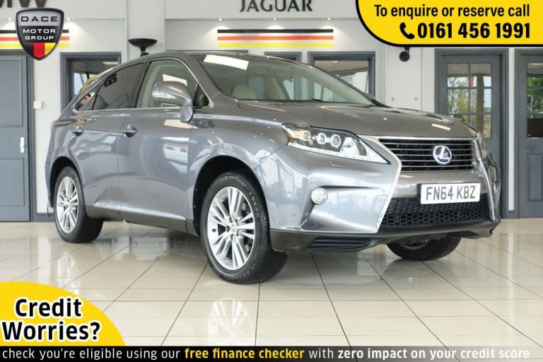Used 2014 GREY LEXUS RX SUV 3.5 450H ADVANCE PAN ROOF 5d 295 BHP HYBRID ELECTRIC (reg. 2014-09-29) (Automatic) for sale in Stockport