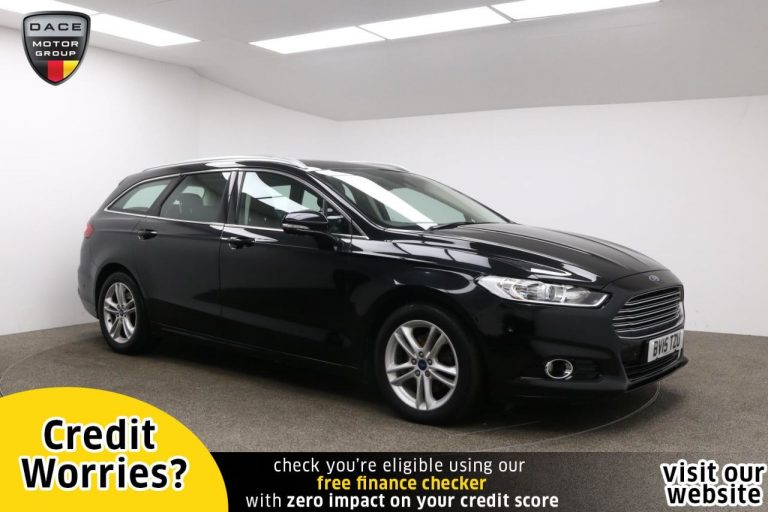 Used 2015 BLACK FORD MONDEO Estate 2.0 TITANIUM TDCI 5d AUTO 177 BHP DIESEL (reg. 2015-03-02) (Automatic) for sale in Stockport