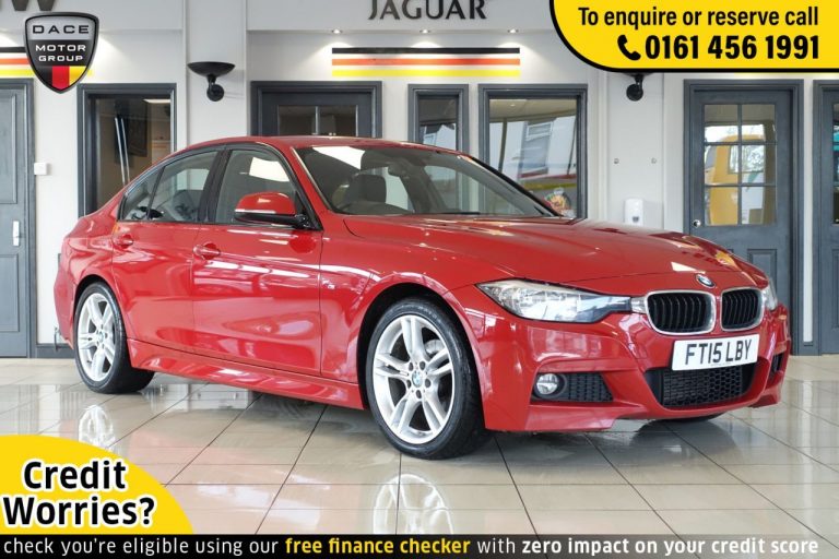 Used 2015 RED BMW 3 SERIES Saloon 2.0 318D M SPORT 4d 148 BHP DIESEL (reg. 2015-07-29) (Automatic) for sale in Stockport