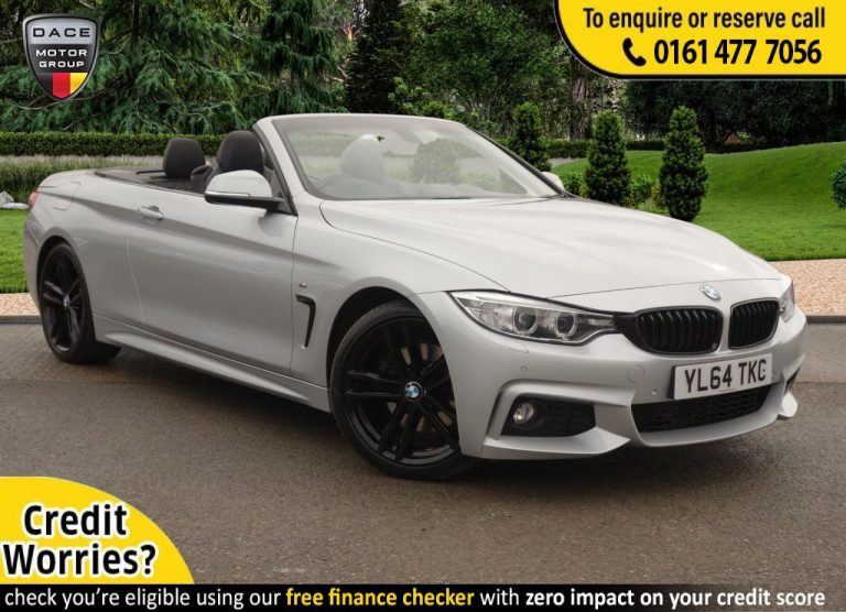 Used 2015 SILVER BMW 4 SERIES Convertible 2.0 428I M SPORT 2d 242 BHP PETROL (reg. 2015-02-27) (Automatic) for sale in Stockport