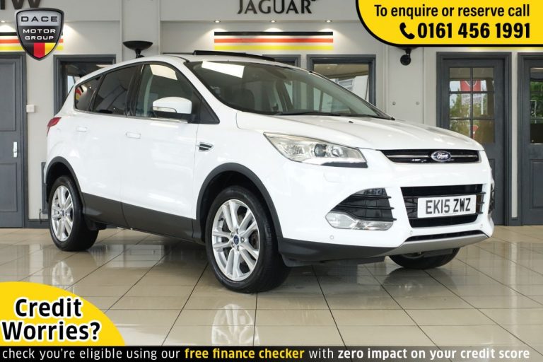 Used 2015 WHITE FORD KUGA 4x4 2.0 TITANIUM X TDCI 5d AUTO 177 BHP DIESEL (reg. 2015-04-15) (Automatic) for sale in Stockport