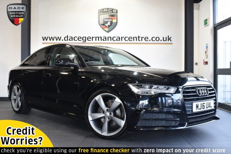 Used 2016 BLACK AUDI A6 Saloon 2.0 TDI ULTRA BLACK EDITION 4DR AUTO 188 BHP DIESEL (reg. 2016-05-17) (Automatic) for sale in Stockport