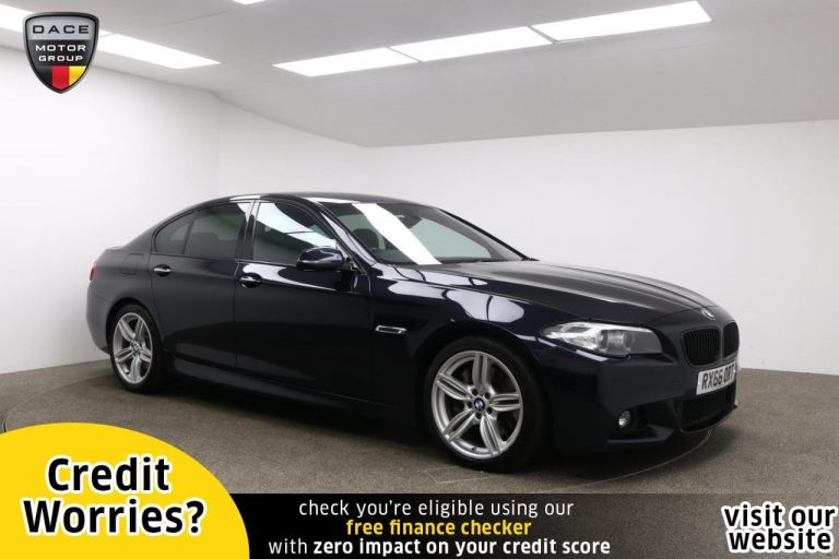 Used 2016 BLACK BMW 5 SERIES Saloon 3.0 530D M SPORT 4d AUTO 255 BHP DIESEL (reg. 2016-09-24) (Automatic) for sale in Stockport